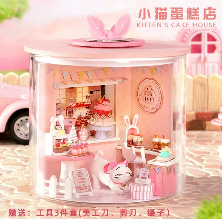Craft Kits Dream Bottle Series | Kitten's Cake House - DIY Handmade Mini World Miniature Gift Pink Romantic