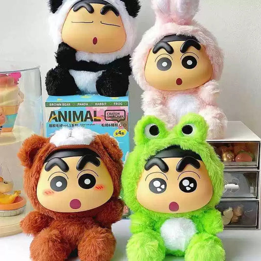 52TOYS x Japanese Cartoon Crayon Shin-chan Cosplay Animal Series 1 | Rabbit Frog Panda Bear - Figure Collectable Toys Mystery Blind Box