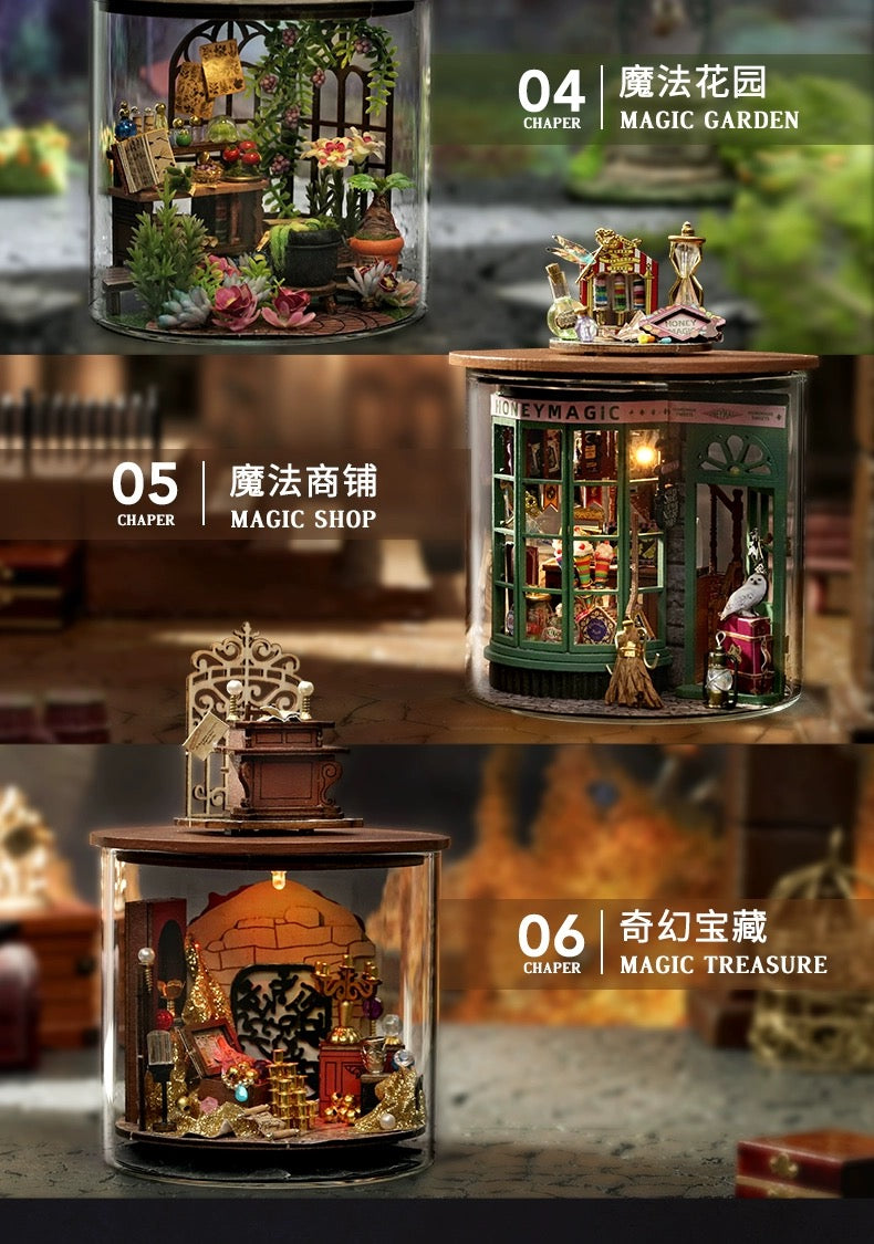 Craft Kits Dream Bottle Series | Magic World - DIY Handmade Mini World Miniature Gift Magic School