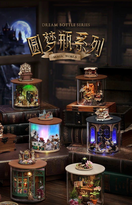 Craft Kits Dream Bottle Series | Magic World - DIY Handmade Mini World Miniature Gift Magic School 