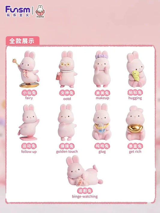 Blind Box Kawaii Lovely Characters Momo Bunny Daily -Toy Collection