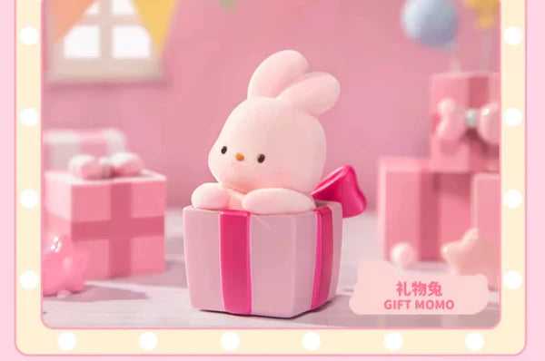 Blind Box Kawaii Lovely Characters Momo Bunny Anniversary -Toy Collection