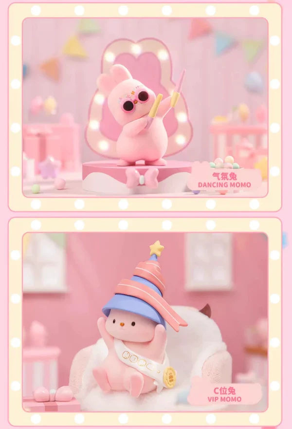 Blind Box Kawaii Lovely Characters Momo Bunny Anniversary -Toy Collection