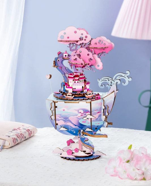 Craft Kits Wooden Music Box | Whale Dream - DIY Handmade Mini World Miniature Gift