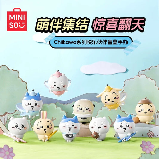 ChiiKawa X Miniso | ChiiKawa Hachiware Usagi Rakko Mystery Box Mini Figure - Kawaii Items
