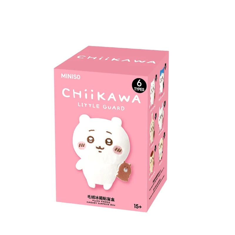 ChiiKawa X Miniso Mini Guardian Series | ChiiKawa Hachiware Usagi Momonga Kurimanju Rakko - Plush Doll Refrigerator Magnet Kawaii Items Room Decoration Doll